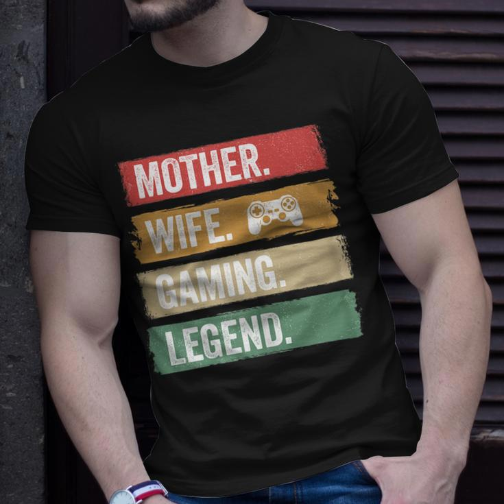 Mutter Video Gaming Legende Vintage Video Gamer Frau Mama V2 T-Shirt Geschenke für Ihn
