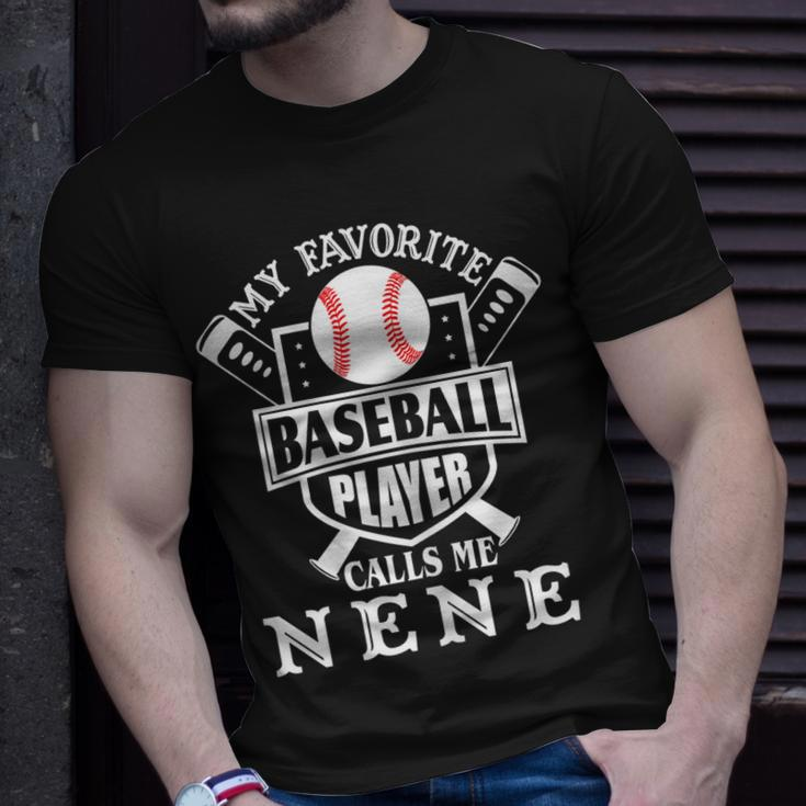 My Favorite Baseball Player Calls Me Nene Outfit Baseball Gift For Womens Unisex T-Shirt Gifts for Him