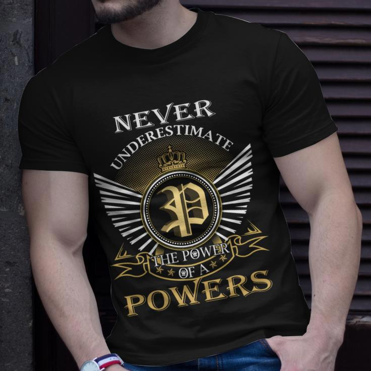 Never Underestimate The Power Of A Powers Unisex T-Shirt Gifts for Him