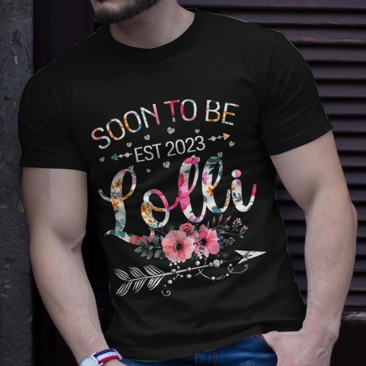 New Lolli Mothers Day Gifts | Soon To Be Lolli Est 2023 Unisex T-Shirt Gifts for Him