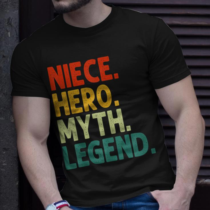 Niece Hero Myth Legend Retro Vintage Nichte T-Shirt Geschenke für Ihn