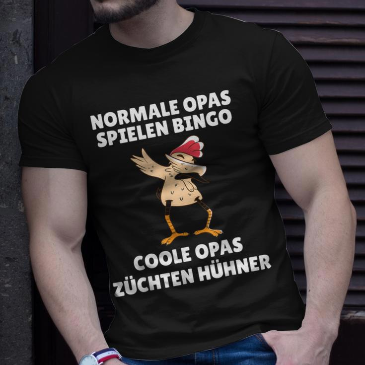Normale Opas Spielen Bingo Coole Opas Züchten Hühner T-Shirt Geschenke für Ihn
