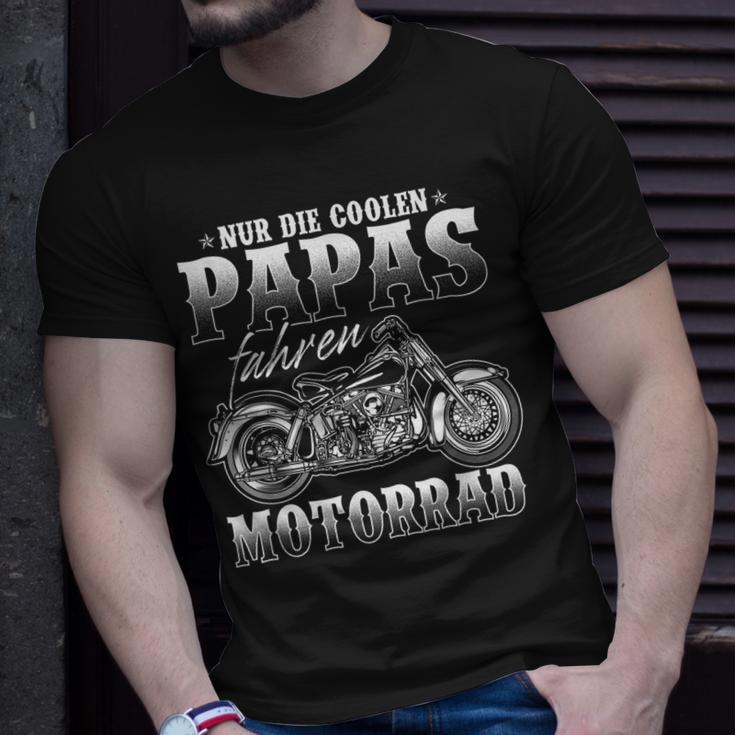 Nur Die Coolen Papas Fahren Motorrad Biker T-Shirt für Herren Geschenke für Ihn