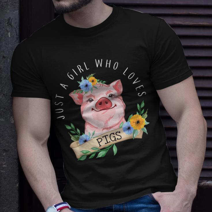 Nur Ein Mädchen Das Schweine Liebt Landwirtschaft T-Shirt Geschenke für Ihn