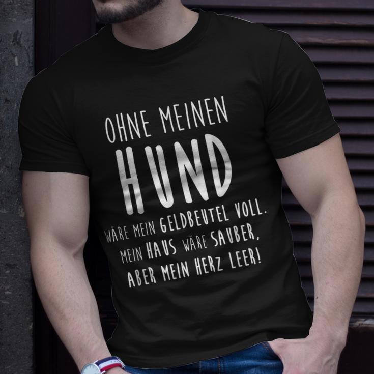 Ohne Meinen Hund Hundehalter Hundeliebe Geschenk T-Shirt Geschenke für Ihn