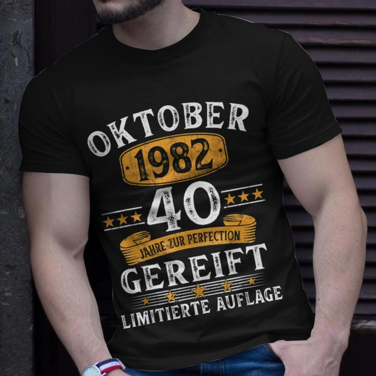 Oktober 1982 Lustige Geschenke Zum 40 Geburtstag Mann Frau T-Shirt Geschenke für Ihn