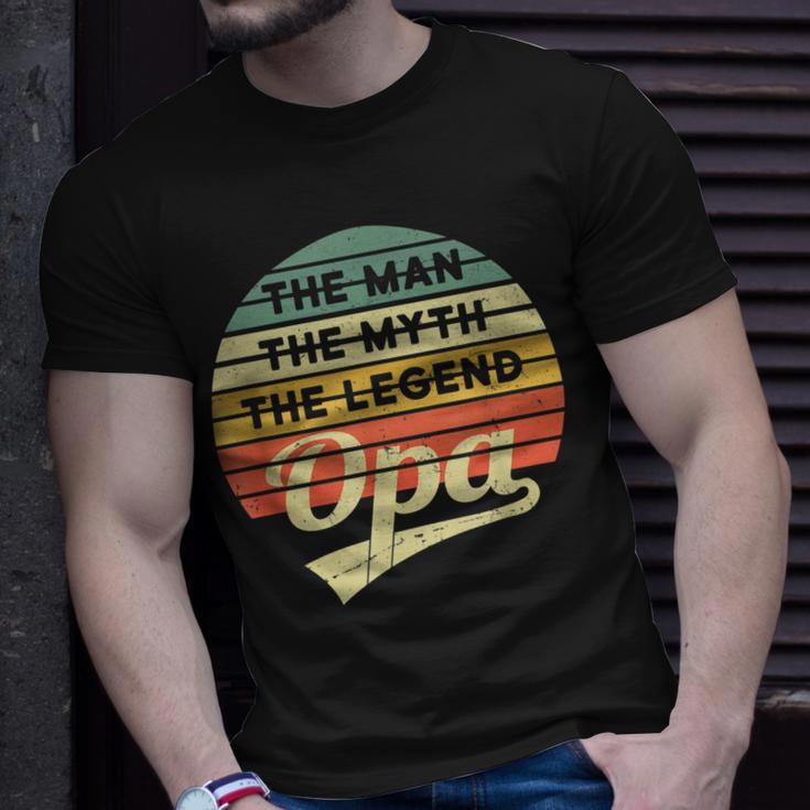 Opa Vintage T-Shirt: Der Mann, Mythos, Legende Retro Spruch Geschenke für Ihn