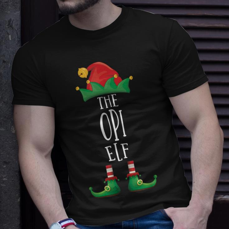 Opi Elf Lustige Familien-Party-Elfe T-Shirt Geschenke für Ihn