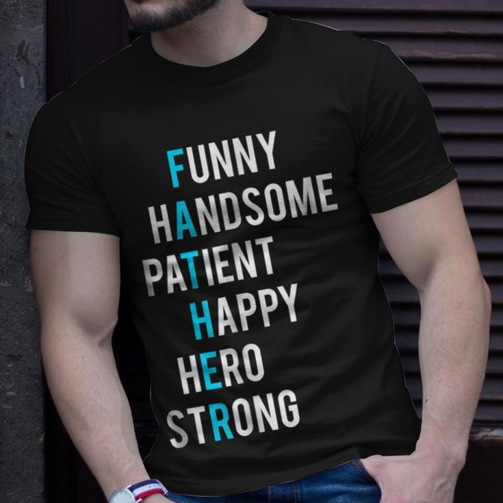 Original Fathers Day Father Acronym Best Dad 1 Gift For Mens Unisex T-Shirt Gifts for Him
