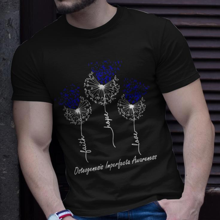 Osteogenesis Imperfecta Awareness Faith Hope Love Unisex T-Shirt Gifts for Him
