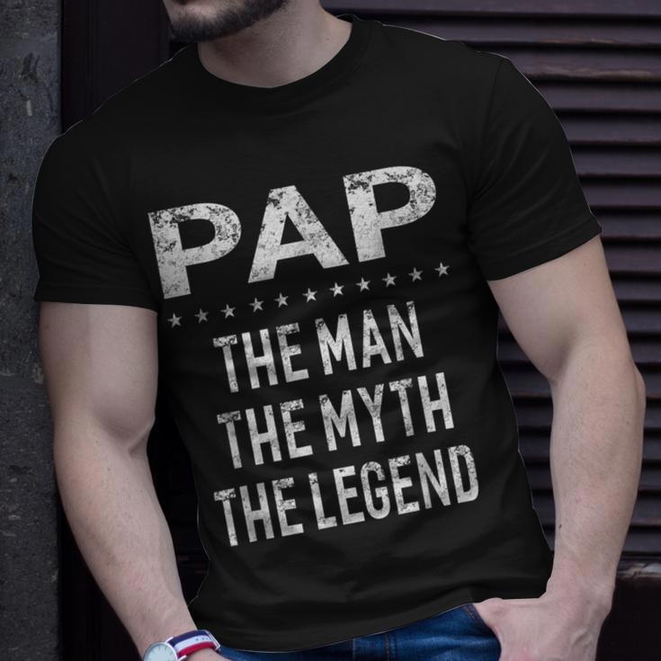 Pap The Man Der Mythos Die Legende Grandpa Men T-Shirt Geschenke für Ihn