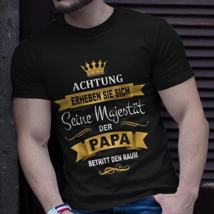 Papa Majestät mit Krone T-Shirt, Lustiges Geburtstagsgeschenk Geschenke für Ihn