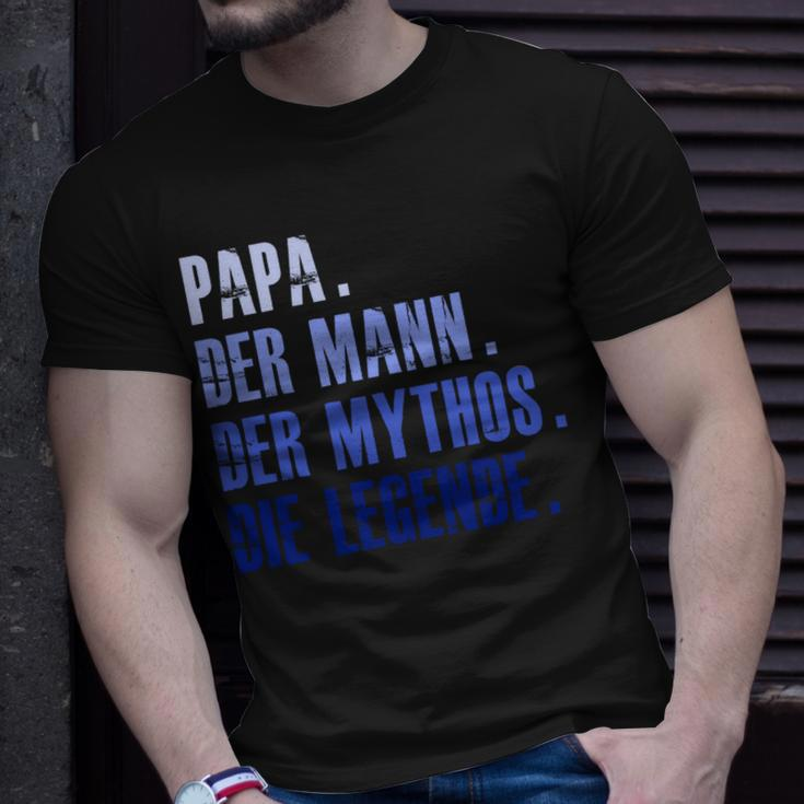 Papa Mythos Legende Geburtstag Langarm T-Shirt, Besonderes Design Geschenke für Ihn