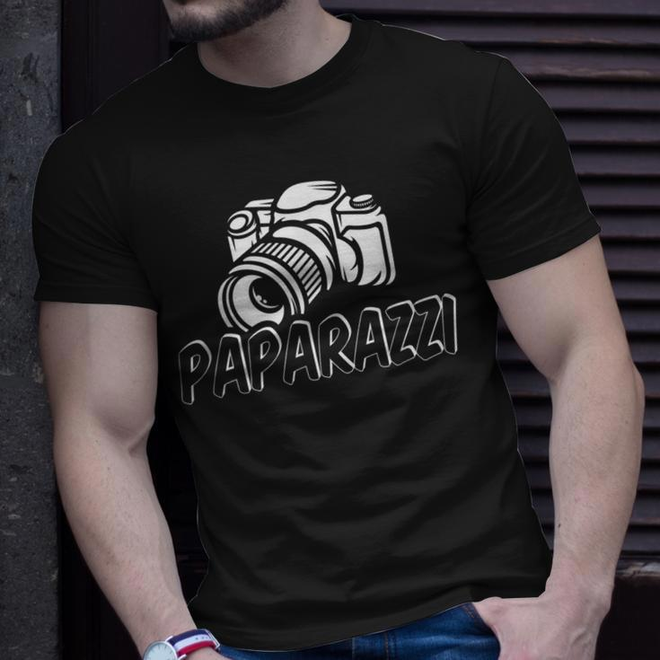 Paparazzi Dad Photographer Retro Camera T-Shirt Gifts for Him