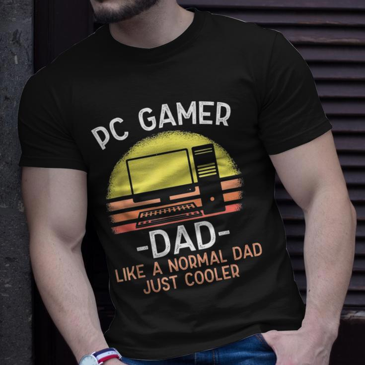 Pc Gamer Dad Like A Normal Dad Just Cooler Gamer T-Shirt Gifts for Him