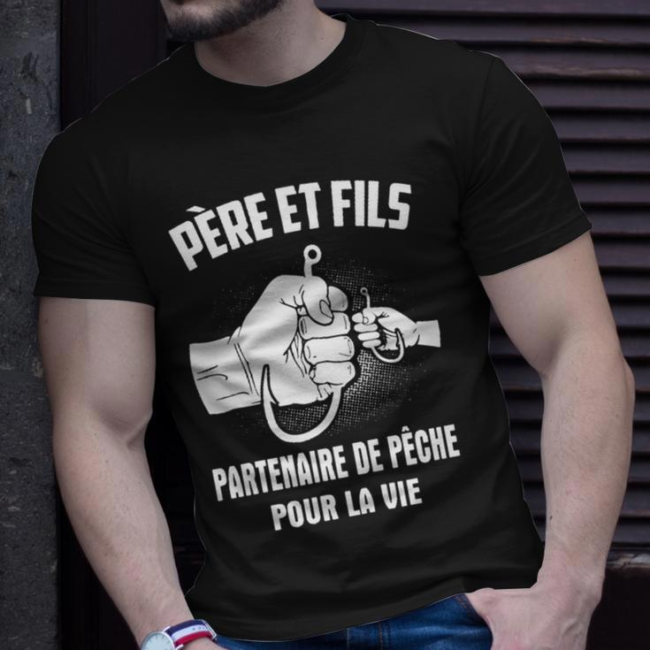 Pére Et Fils Qui Pêchent Ensemble T-Shirt Geschenke für Ihn