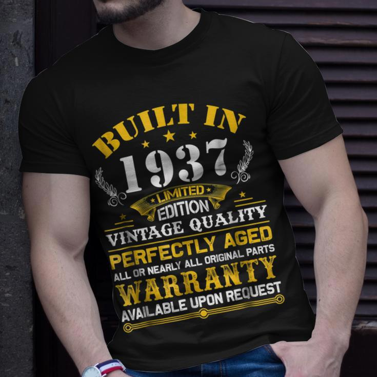 Perfectly Aged Built In 1937 82Nd Years Old Birthday Shirt Unisex T-Shirt Gifts for Him
