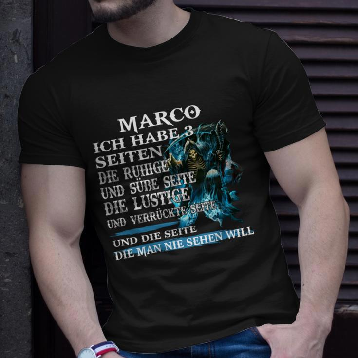 Personalisiertes T-Shirt MARCO - 3 Seiten & Drachenmotiv, Lustiges Outfit Geschenke für Ihn