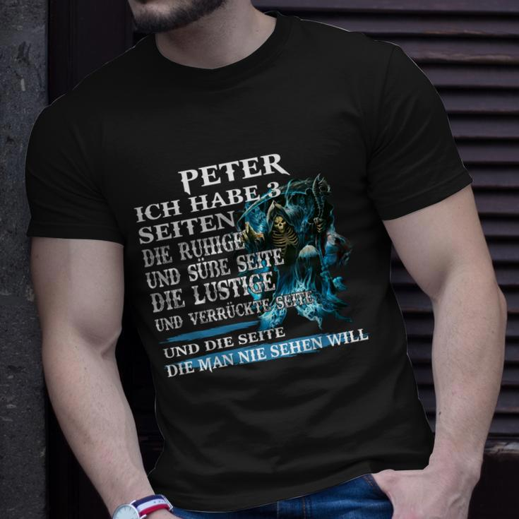 Personalisiertes T-Shirt Namen Peter, Lustiger Spruch Tee Geschenke für Ihn