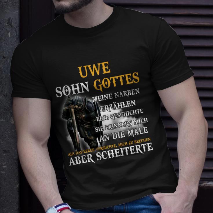 Personalisiertes Uwe T-Shirt Sohn Gottes - Narben Geschichte Geschenke für Ihn