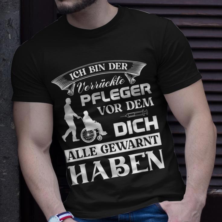 Pflegekraft Kasack Altenpfleger Ich Bin Der Verrückte Pflege T-Shirt Geschenke für Ihn