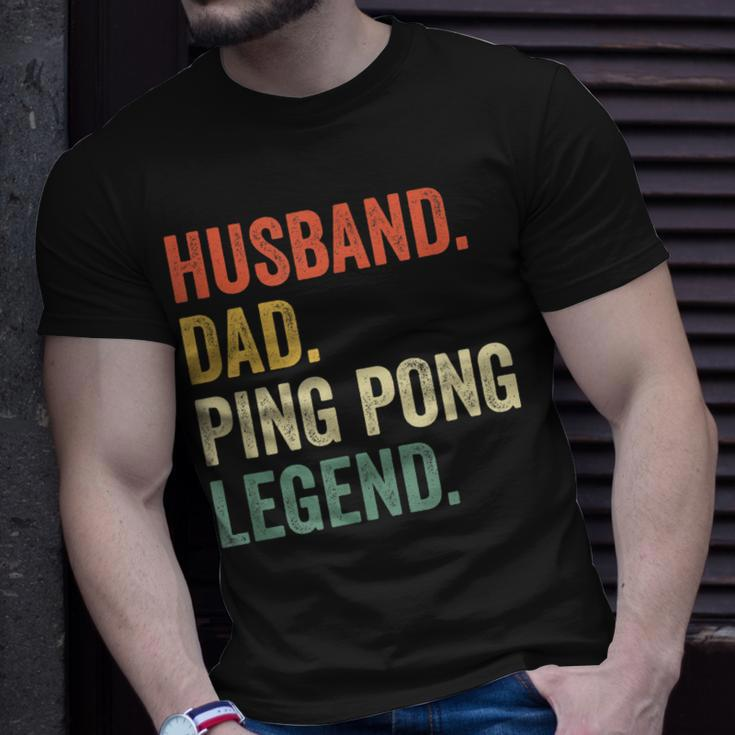 Mens Ping Pong Husband Dad Table Tennis Legend Vintage T-Shirt Gifts for Him
