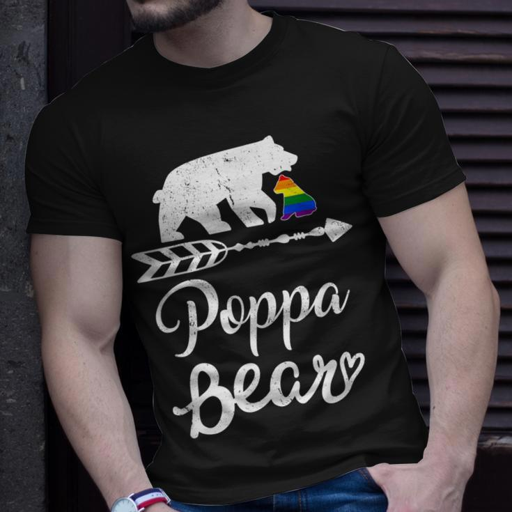 Poppa Bear Lgbt Lgbtq Rainbow Pride Gay Lesbian Unisex T-Shirt Gifts for Him