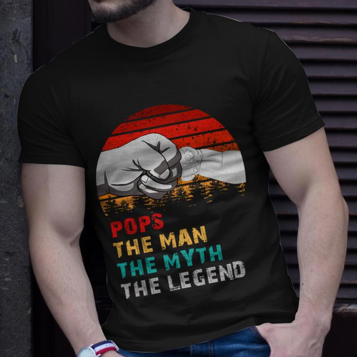 Pops The Man The Myth The Legend Unisex T-Shirt Gifts for Him