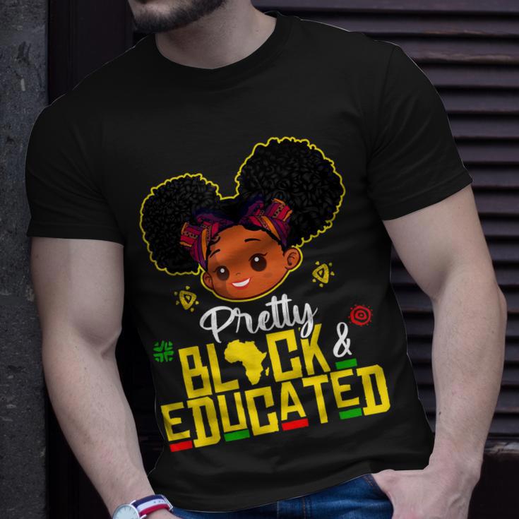 Pretty Black Educated Black History Kids Girls African Unisex T-Shirt ...