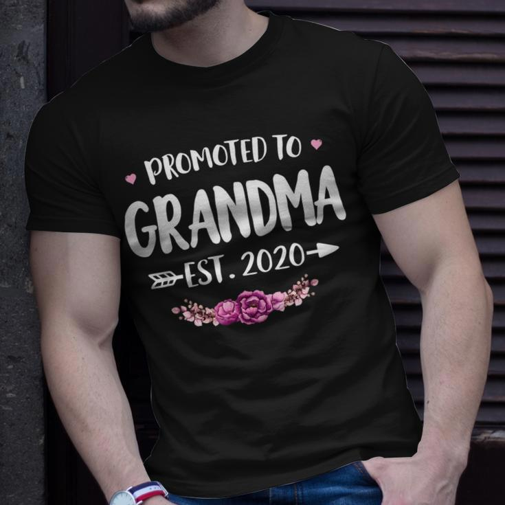 Promoted To Grandma Est 2020 New Mom Gift First Grandma Unisex T-Shirt Gifts for Him