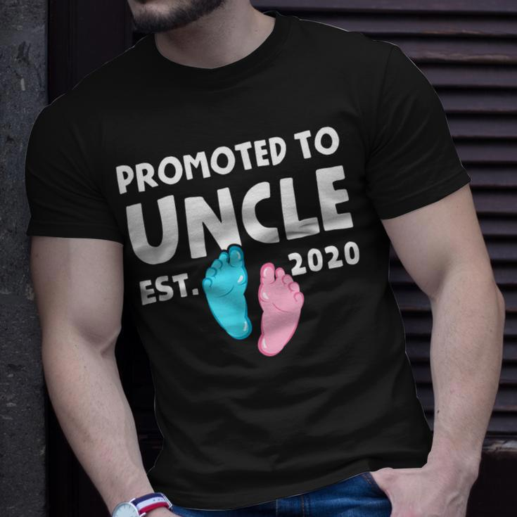 Promoted To Uncle Est 2020 Pregnancy New Uncle Gift Unisex T-Shirt Gifts for Him