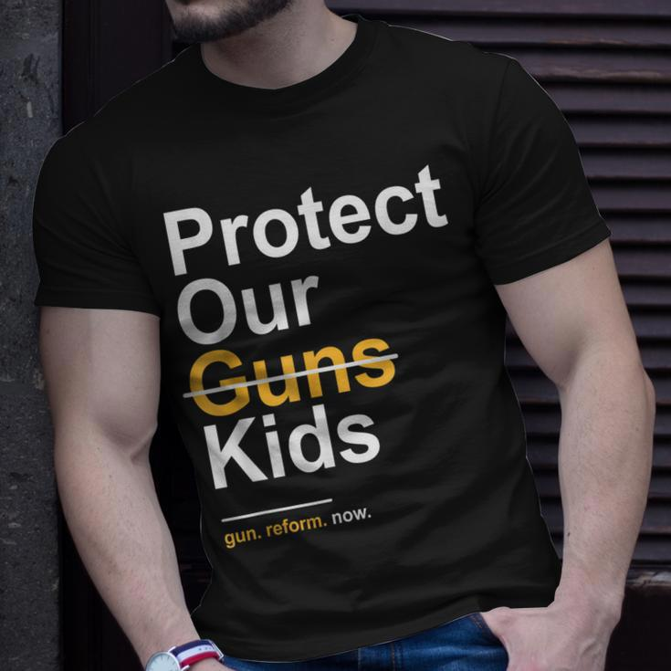 Protect Our Kids Not Guns Gun Control Now End Gun Violence Unisex T-Shirt Gifts for Him