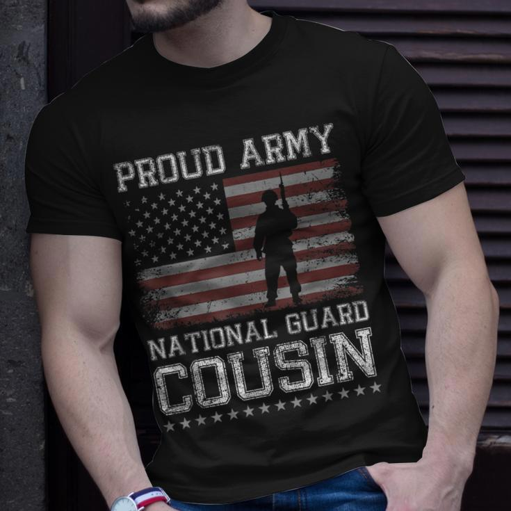 Proud Army National Guard Cousin Us Military Gift Gift For Mens Unisex T-Shirt Gifts for Him