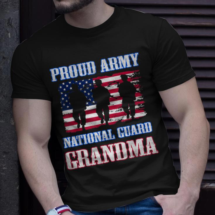 Proud Army National Guard Grandma Usa Veteran Military Unisex T-Shirt Gifts for Him