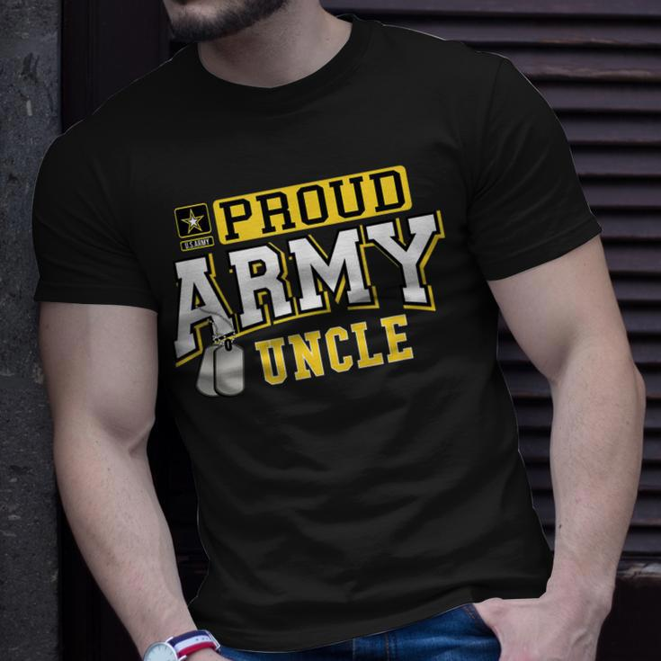 Proud Army Uncle Military PrideUnisex T-Shirt Gifts for Him