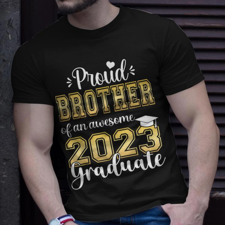 Proud Brother Of A Class Of 2023 Graduate Senior 23 Unisex T-Shirt Gifts for Him