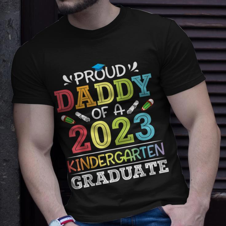 Proud Daddy Of A 2023 Kindergarten Graduate Son Daughter Dad Unisex T-Shirt Gifts for Him