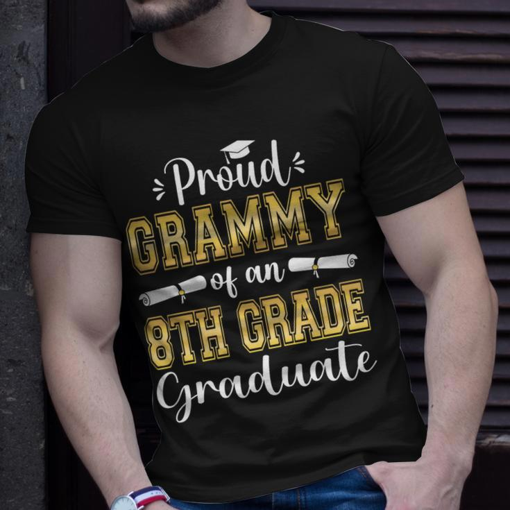 Proud Grammy Of 2023 8Th Grade Graduate Middle School Family Unisex T-Shirt Gifts for Him