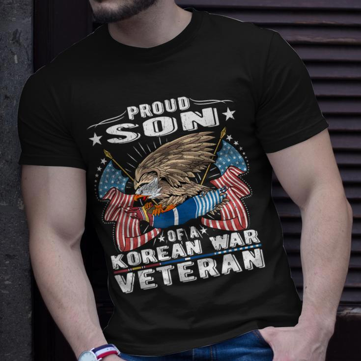 Proud Son Of A Korean War Veteran Military Vets Child T-shirt Gifts for Him