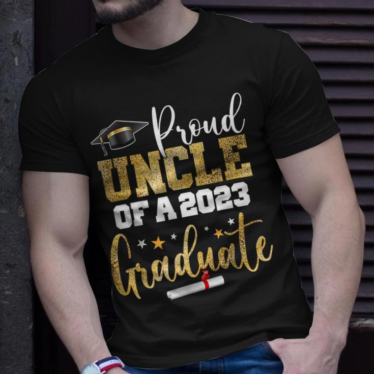 Proud Uncle Of A 2023 Graduate Class Senior Graduation Unisex T-Shirt Gifts for Him