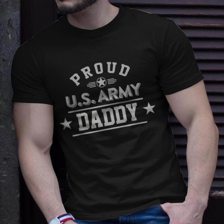 Proud Us Army Daddy Light Military Family Unisex T-Shirt Gifts for Him