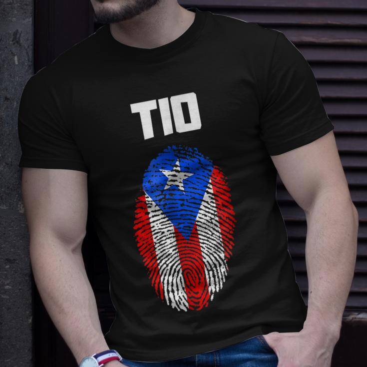 Puerto Rican Tio Uncle Puerto Rico Flag Latino Gift For Mens Unisex T-Shirt Gifts for Him