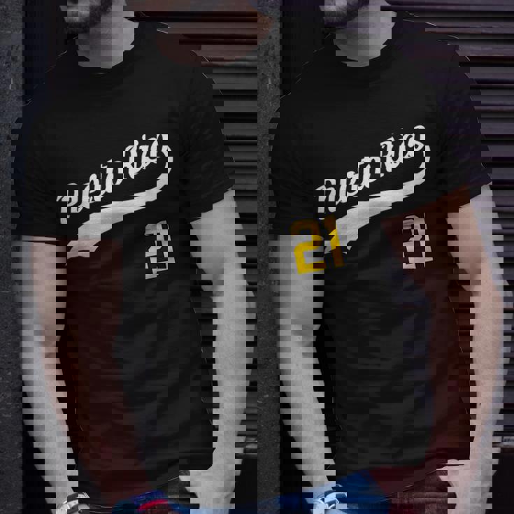 Puerto Rico Baseball 21 For Santurce Baseball Fans Unisex T-Shirt Gifts for Him