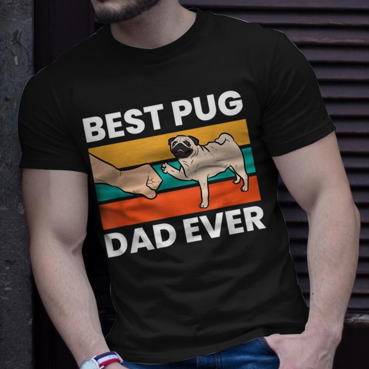 Pug Lover Best Pug Dad Ever Unisex T-Shirt Gifts for Him