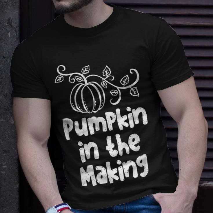 Pumpkin In The Making Thanksgiving Pregnancy New MotherUnisex T-Shirt Gifts for Him