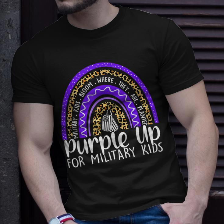 Purple Up For Military Kids Cool Month Of The Military Child Unisex T-Shirt Gifts for Him