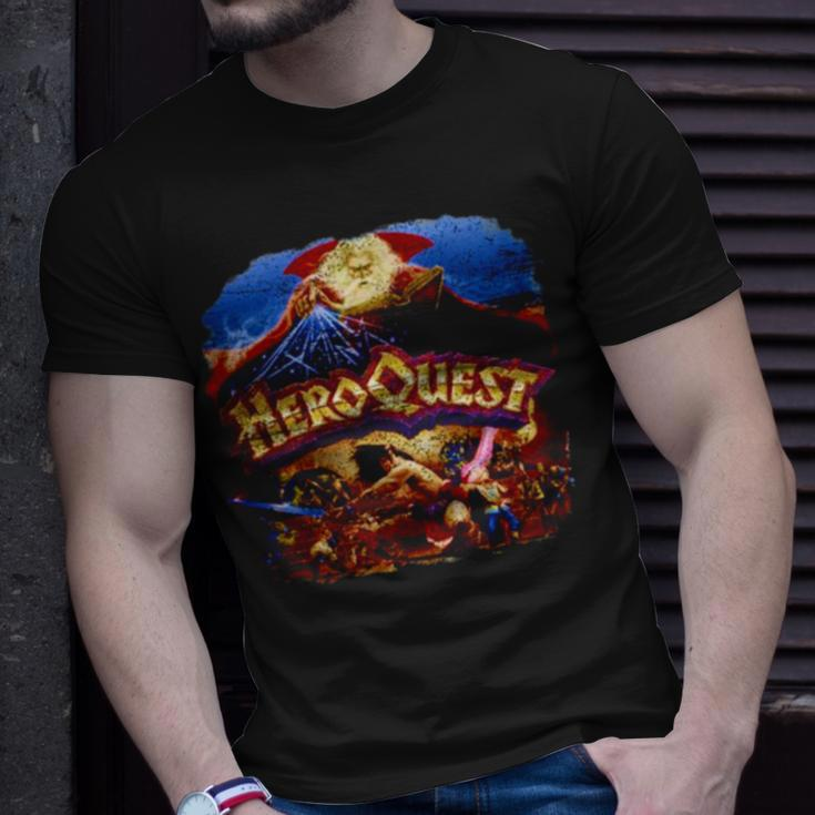 Quest Of Heroes Distressed Unisex T-Shirt Gifts for Him