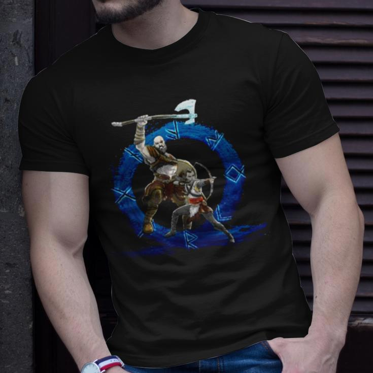 Ragnarok Kratos Dad Of Boy Perfect God Of War Unisex T-Shirt Gifts for Him