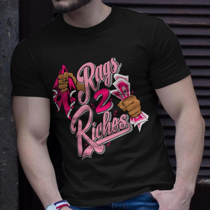 Rags 2 Riches Low Triple Pink Matching Unisex T-Shirt Gifts for Him