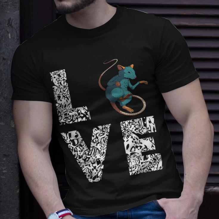 Ratte Leopard mit Langem Schwanz T-Shirt, Nager Ratte Besitzer Design Geschenke für Ihn